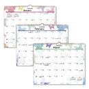 Watercolors Recycled Monthly Wall Calendar, Watercolors Artwork, 15 X 12, White/multicolor Sheets, 12-month (jan-dec): 2024