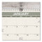 Recycled Wall Calendar, Unruled Blocks, 15 X 12, Sand/green Sheets, 12-month (jan To Dec): 2024