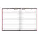 Standard Diary Daily Diary, 2024 Edition, Medium/college Rule, Red Cover, (200) 9.5 X 7.5 Sheets