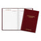 Standard Diary Daily Reminder Book, 2024 Edition, Medium/college Rule, Red Cover, (201) 8.25 X 5.75 Sheets