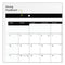 Compact Desk Pad, 18 X 11, White Sheets, Black Binding, Clear Corners, 12-month (jan To Dec): 2024