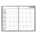 Dayminder Monthly Planner, Ruled Blocks, 12 X 8, Black Cover, 14-month (dec To Jan): 2023 To 2025