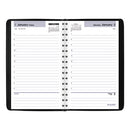 Dayminder Daily Appointment Book, 8 X 5, Black Cover, 12-month (jan To Dec): 2024