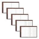 Signature Collection Monthly Clipfolio, 11 X 8, Distressed Brown Cover, 13-month (jan To Jan): 2023 To 2024