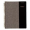 Signature Collection Black/gray Felt Weekly/monthly Planner, 11.25 X 9.5, Black/gray Cover, 13-month (jan To Jan): 2024-2025