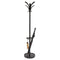 Brio Coat Stand, 13.75w X 13.75d X 66.25h, Black