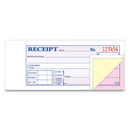 Receipt Book, Three-part Carbonless, 2.75 X 7.19, 50 Forms Total