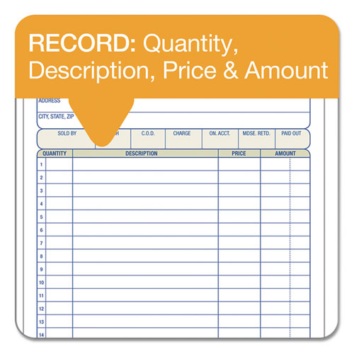 Tops Sales/order Book, Three-part Carbonless, 7.95 X 5.56, 50 Forms Total