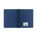 Pressboard Report Cover With Tyvek Reinforced Hinge, Two-piece Prong Fastener, 3" Capacity, 8.5 X 11, Dark Blue/dark Blue