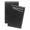 Pressboard Report Cover With Tyvek Reinforced Hinge, Two-piece Prong Fastener, 3" Capacity, 11 X 17,  Black/black