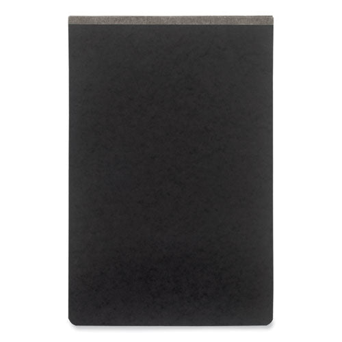 Pressboard Report Cover With Tyvek Reinforced Hinge, Two-piece Prong Fastener, 3" Capacity, 11 X 17,  Black/black