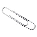 Recycled Paper Clips, Jumbo, Smooth, Silver, 100 Clips/box, 10 Boxes/pack