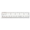 Clear Flexible Acrylic Ruler, Standard/metric, 12" Long, Clear