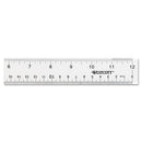 Clear Flexible Acrylic Ruler, Standard/metric, 12" Long, Clear