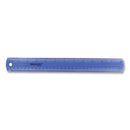 12" Jewel Colored Ruler, Standard/metric, Plastic