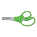 For Kids Scissors, Blunt Tip, 5" Long, 1.75" Cut Length, Randomly Assorted Straight Handles