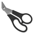 Value Line Stainless Steel Shears, 8" Long, 3.5" Cut Length, Black Offset Handles, 3/pack