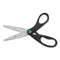 Kleenearth Scissors, 8" Long, 3.25" Cut Length, Black Straight Handles, 2/pack