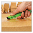 Safety Ceramic Blade Box Cutter, 0.5" Blade, 5.5" Plastic Handle, Green