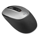 Imouse A10 Antimicrobial Wireless Mouse, 2.4 Ghz Frequency/30 Ft Wireless Range, Left/right Hand Use, Black/silver