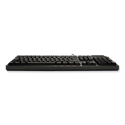 Easytouch Smart Card Reader Keyboard Akb-630sb-taa, 104 Keys, Black