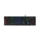 Rgb Programmable Mechanical Gaming Keyboard With Detachable Magnetic Palmrest, 108 Keys, Black