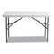 Banquet Folding Table, Rectangular, Radius Edge, 48w X 24d X 29h, Platinum/charcoal