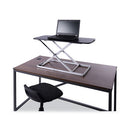 Adaptivergo Laptop Lifting Workstation, 31.25" X 12.63" X 1.38" To 16", Black/silver