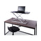 Adaptivergo Laptop Lifting Workstation, 31.25" X 12.63" X 1.38" To 16", Black/silver