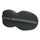 Lumbar Support Memory Foam Backrest, 13.5 X 3.46 X 6.34, Black