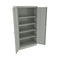 Assembled 72" High Heavy-duty Welded Storage Cabinet, Four Adjustable Shelves, 36w X 18d, Light Gray