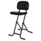 Alera Il Series Height-adjustable Folding Stool, Supports Up To 300 Lb, 27.5" Seat Height, Black
