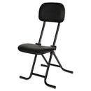 Alera Il Series Height-adjustable Folding Stool, Supports Up To 300 Lb, 27.5" Seat Height, Black