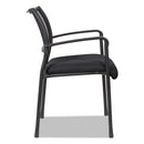 Alera Eikon Series Stacking Mesh Guest Chair, 20.86" X 24.01" X 33.07", Black Seat, Black Back, Black Base, 2/carton