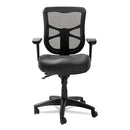 Alera Elusion Series Mesh Mid-back Multifunction Chair, Supports Up To 275 Lb, 17.7" To 21.4" Seat Height, Black