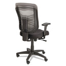 Alera Elusion Series Mesh Mid-back Swivel/tilt Chair, Supports 275lb, 17.9" To 21.8" Seat, Black Seat, White Back, Black Base