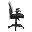 Alera Elusion Series Mesh Mid-back Swivel/tilt Chair, Supports 275lb, 17.9" To 21.8" Seat, Black Seat, White Back, Black Base