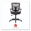 Alera Elusion Series Mesh Mid-back Swivel/tilt Chair, Supports Up To 275 Lb, 17.9" To 21.8" Seat Height, Black