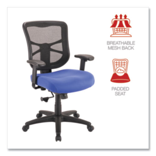 Alera Elusion Series Mesh Mid-back Swivel/tilt Chair, Supports Up To 275 Lb, 17.9" To 21.8" Seat Height, Navy Seat