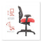 Alera Elusion Series Mesh Mid-back Swivel/tilt Chair, Supports Up To 275 Lb, 17.9" To 21.8" Seat Height, Red