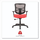 Alera Elusion Series Mesh Mid-back Swivel/tilt Chair, Supports Up To 275 Lb, 17.9" To 21.8" Seat Height, Red