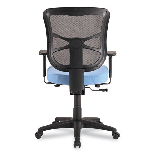 Alera Elusion Series Mesh Mid-back Swivel/tilt Chair, Supports Up To 275 Lb, 17.9" To 21.8" Seat Height, Light Blue Seat