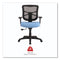 Alera Elusion Series Mesh Mid-back Swivel/tilt Chair, Supports Up To 275 Lb, 17.9" To 21.8" Seat Height, Light Blue Seat