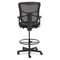 Alera Elusion Series Mesh Stool, Supports Up To 275 Lb, 22.6" To 31.6" Seat Height, Black