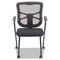 Alera Elusion Mesh Nesting Chairs With Padded Arms, Supports Up To 275 Lb, 18.11" Seat Height, Black, 2/carton