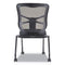 Alera Elusion Mesh Nesting Chairs, Supports Up To 275 Lb, 18.1" Seat Height, Black Seat, Black Back, Black Base, 2/carton