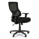 Alera Elusion Ii Series Mesh Mid-back Swivel/tilt Chair, Adjustable Arms, Supports 275lb, 17.51" To 21.06" Seat Height, Black