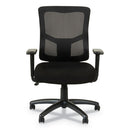 Alera Elusion Ii Series Mesh Mid-back Swivel/tilt Chair, Adjustable Arms, Supports 275lb, 17.51" To 21.06" Seat Height, Black