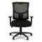 Alera Elusion Ii Series Mesh Mid-back Swivel/tilt Chair, Adjustable Arms, Supports 275lb, 17.51" To 21.06" Seat Height, Black