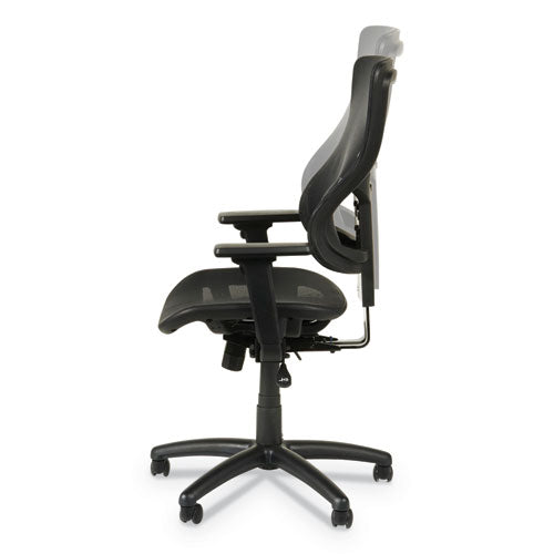 Alera Elusion Ii Series Suspension Mesh Mid-back Synchro Seat Slide Chair, Supports 275 Lb, 18.11" To 20.35" Seat, Black